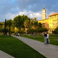 The Sun Setting in Nice