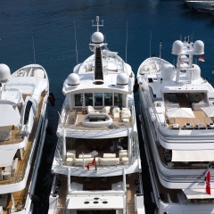 Superyachts in the Harbour