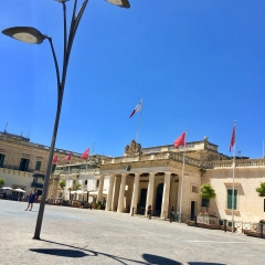 Sunshine and Shadows in Valletta