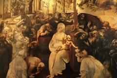 Leonardo da Vinci's Adoration of the Magi, at the Ufizzi Gallery in Florence