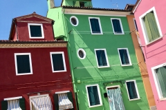 The pastel colours of Burano, Venice